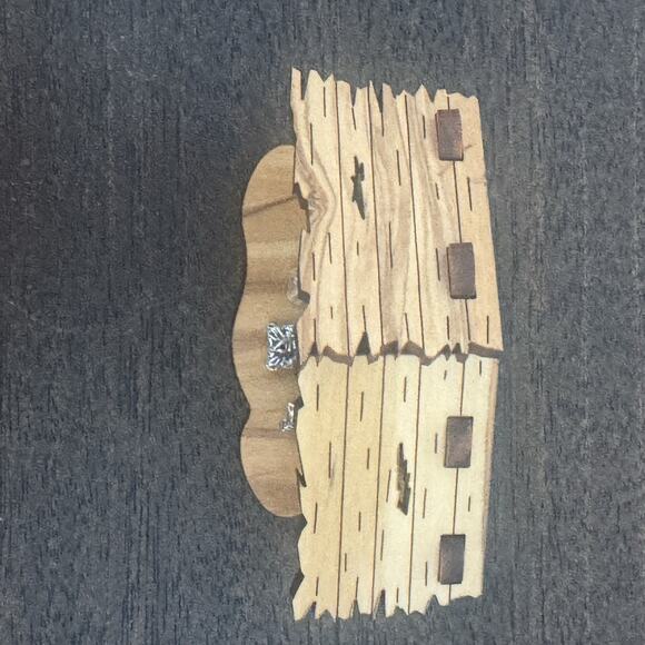 Nativity Made from Italian Olive Wood Handcrafted by Clarisse Sisters of Alabano - Picture 6 of 13